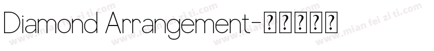 Diamond Arrangement字体转换